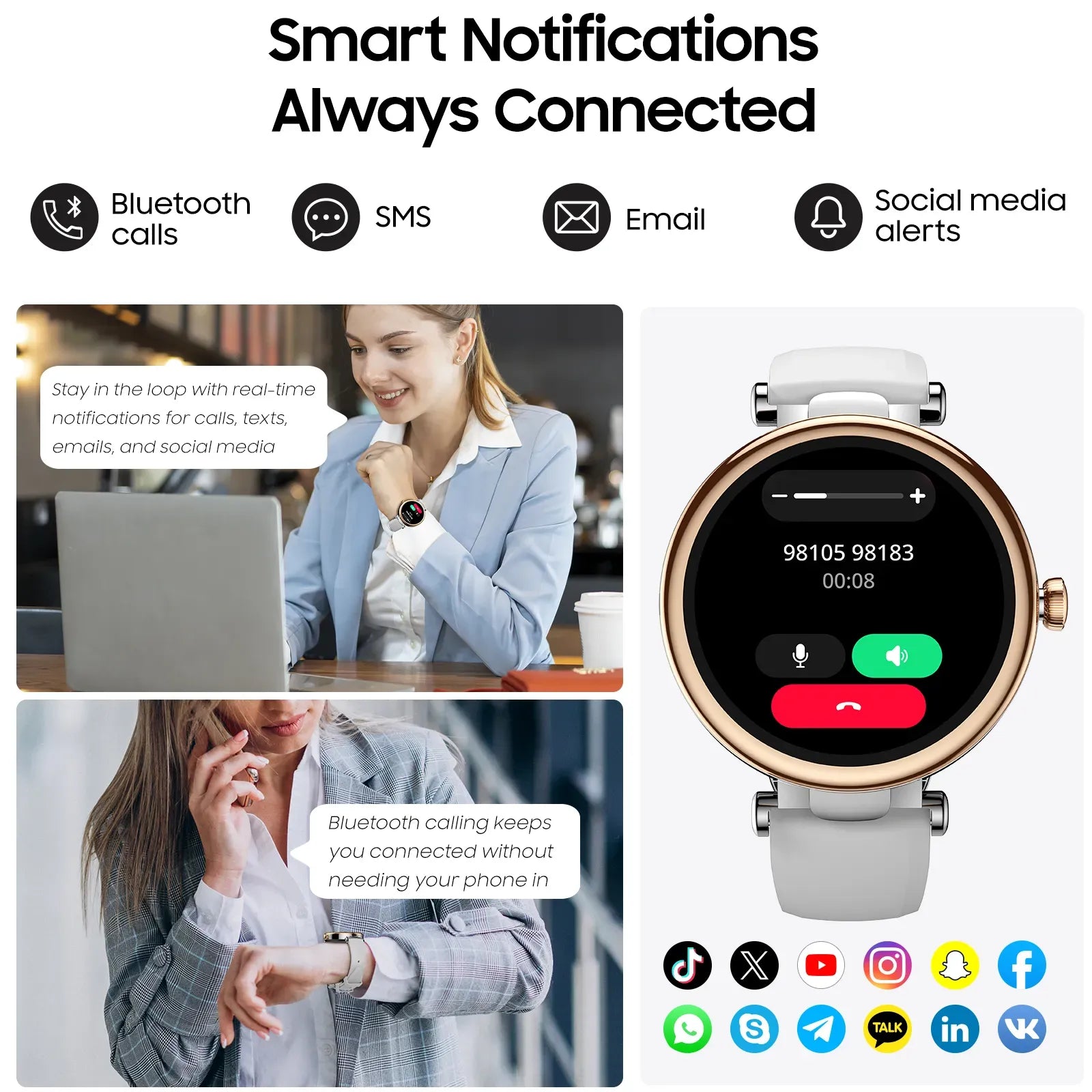 TOZO S8 Aura Smartwatch
